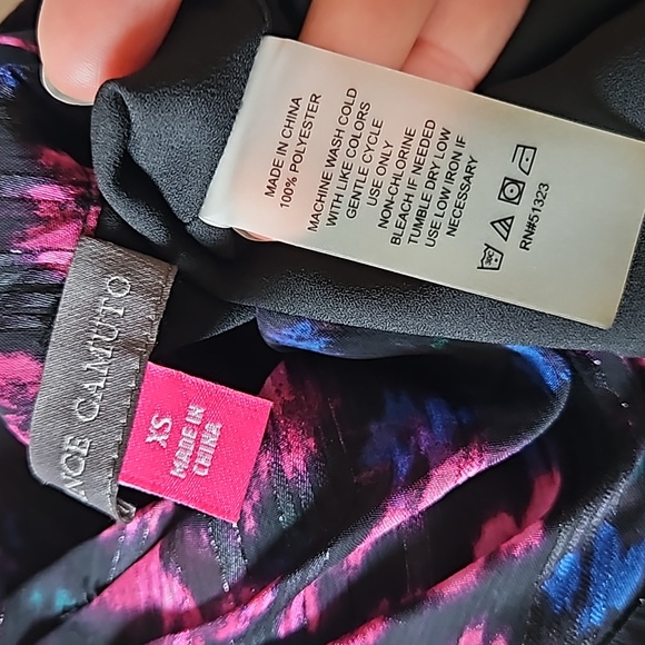 Vince Camuto High Neck Sleeveless Top Blouse Xsmall - Picture 11 of 11